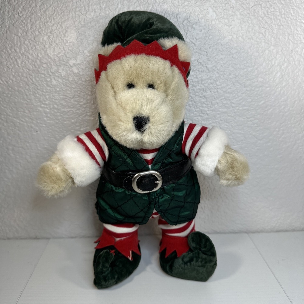 2001 Starbucks Bearista Bear Holiday Elf 17th‎ Edition Christmas Plush